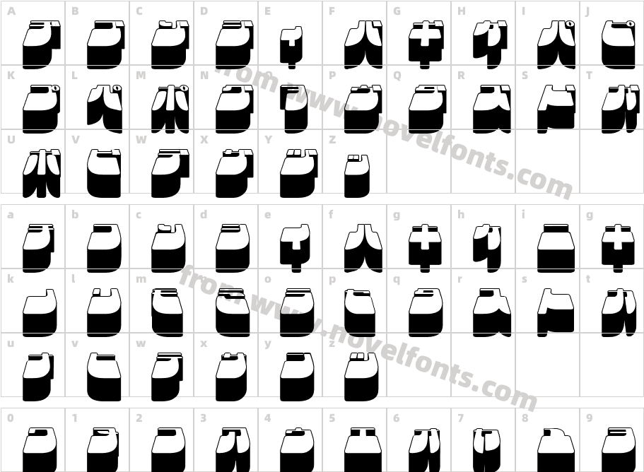 Frigate Katakana - 3DCharacter Map