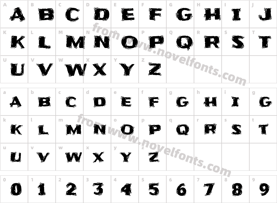 FrijoleCharacter Map