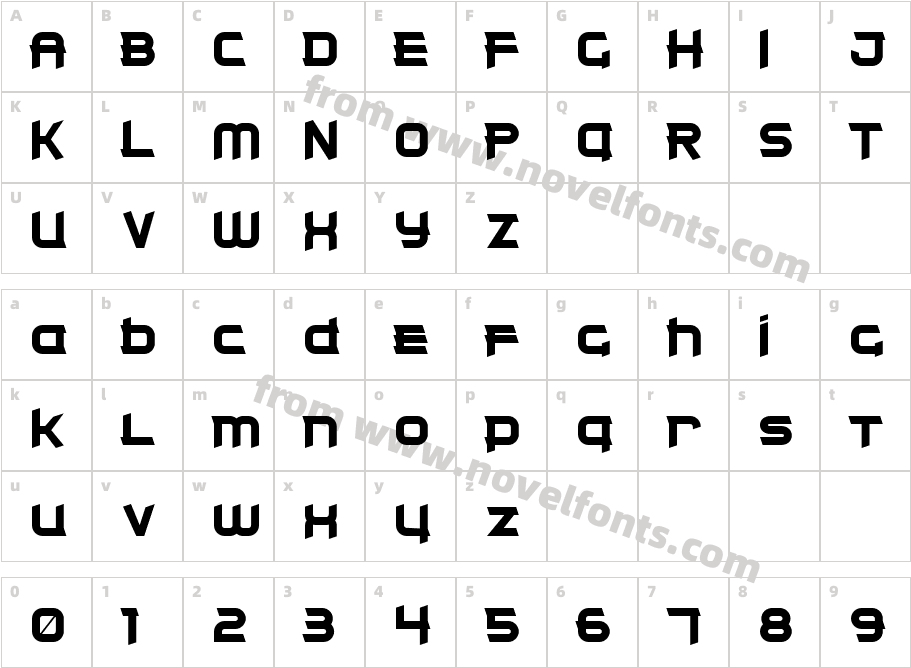 Clear Metal 7Character Map