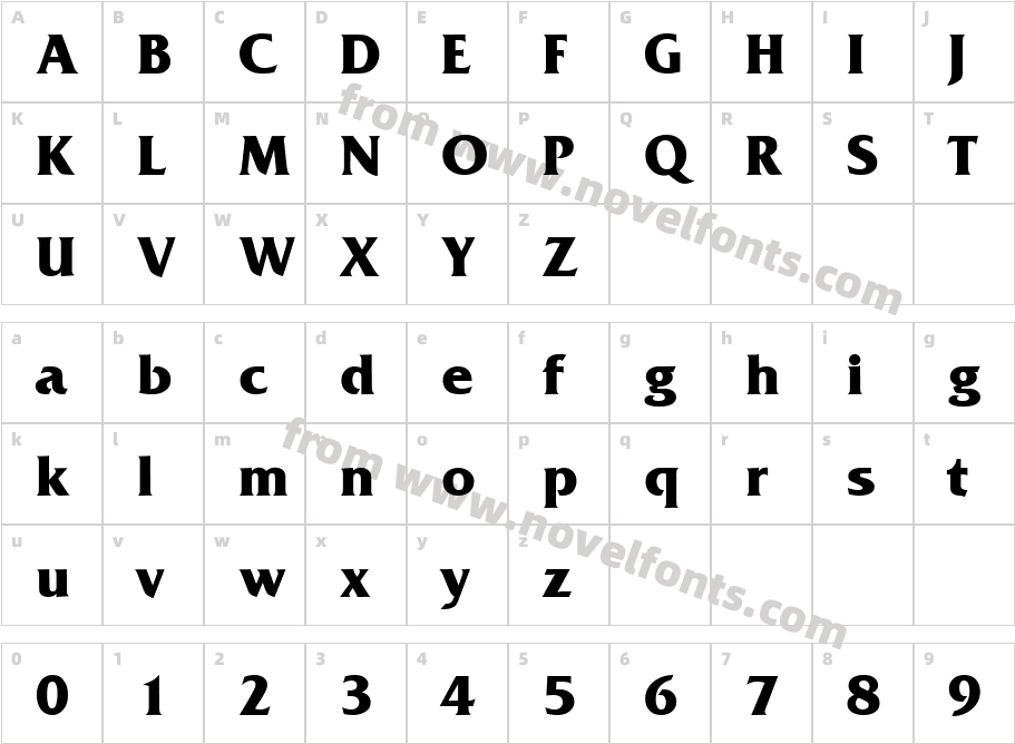 Fritz BoldCharacter Map