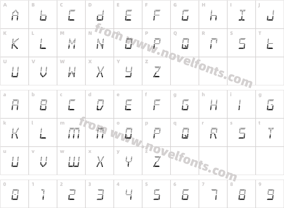 Frozen Crystal GradientCharacter Map