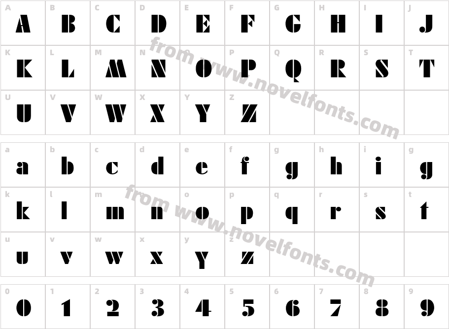 FujiyamaBlackPlainCharacter Map