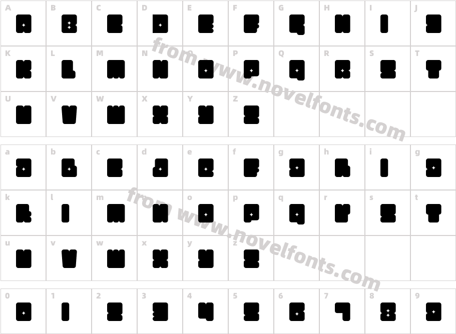 Funkygraphy 2Character Map