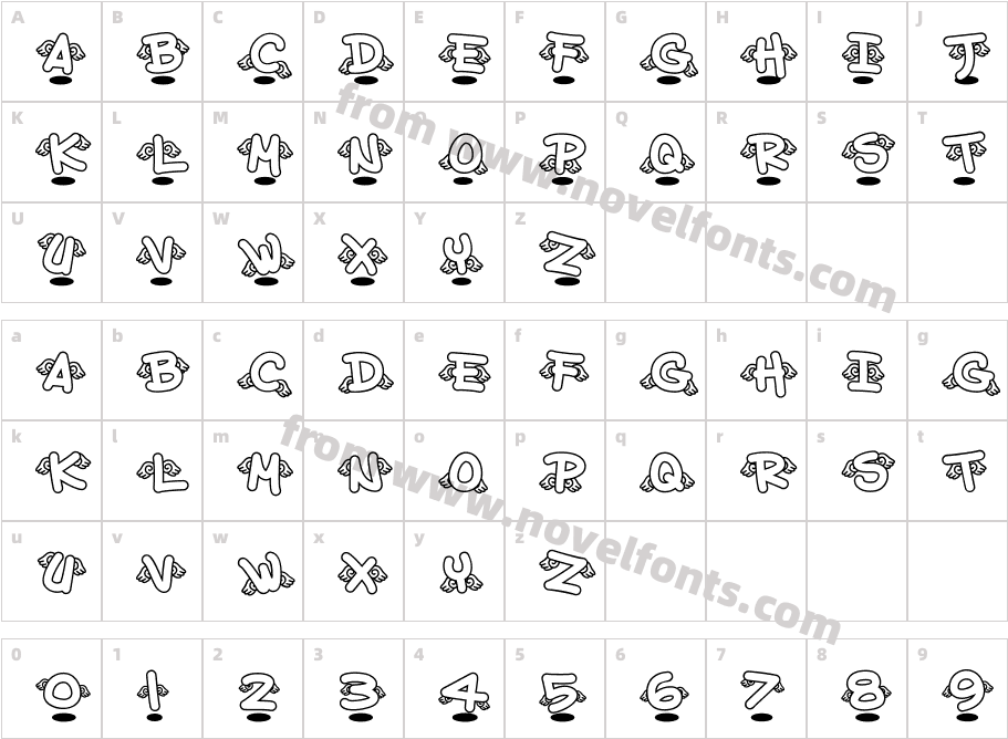 AKANGELCharacter Map