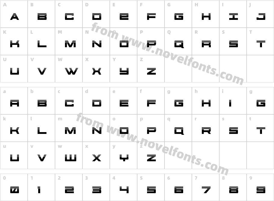 Future Forces HalftoneCharacter Map