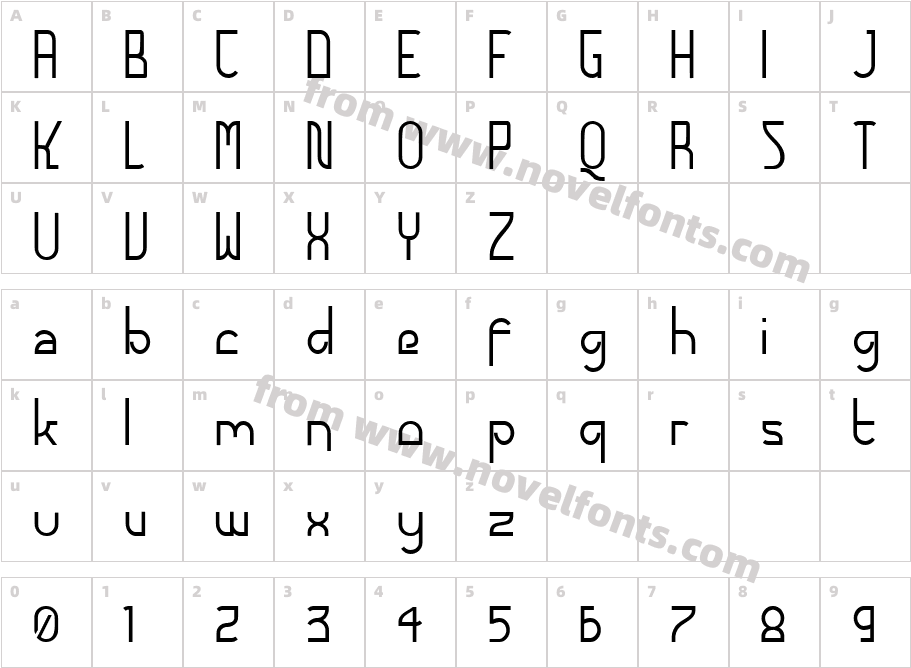 Futurex - AlternatLCCharacter Map