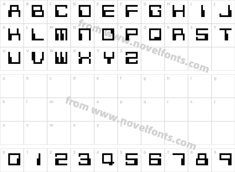 G7 Silkworm TTFCharacter Map