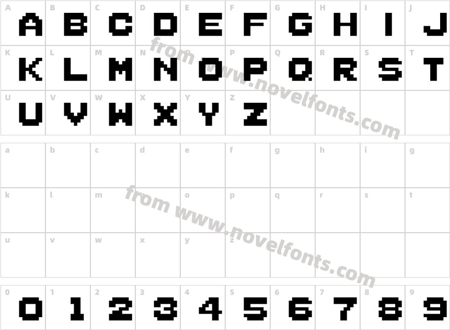 G7 Taito Elevator Action etc.Character Map