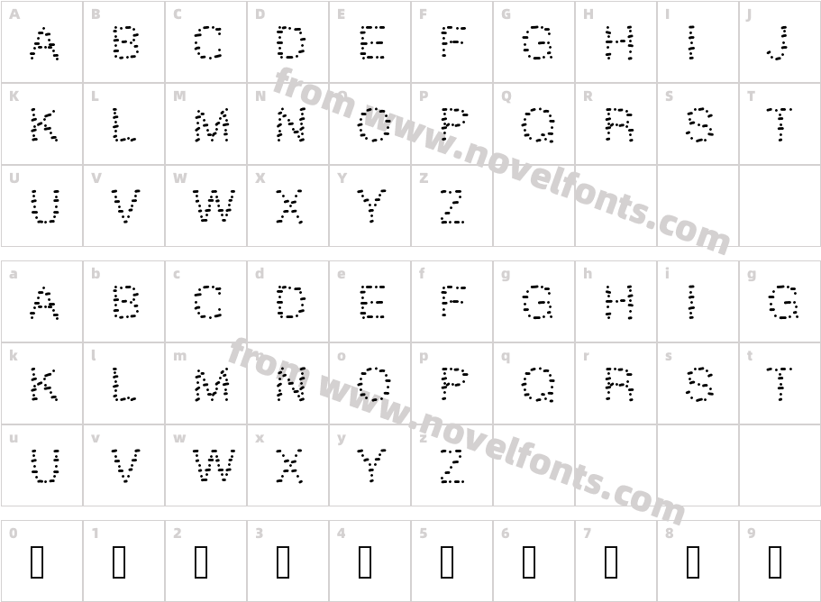 GAELLEnumber9Character Map