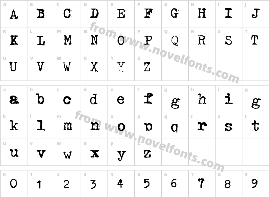 GF Halda SmashedCharacter Map