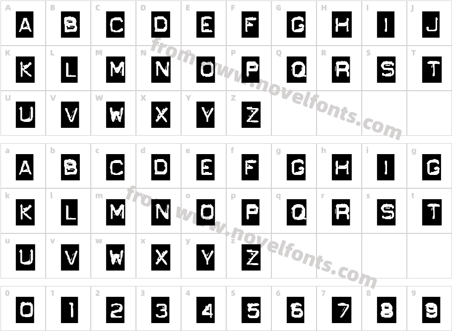 GF Ordner NormalCharacter Map