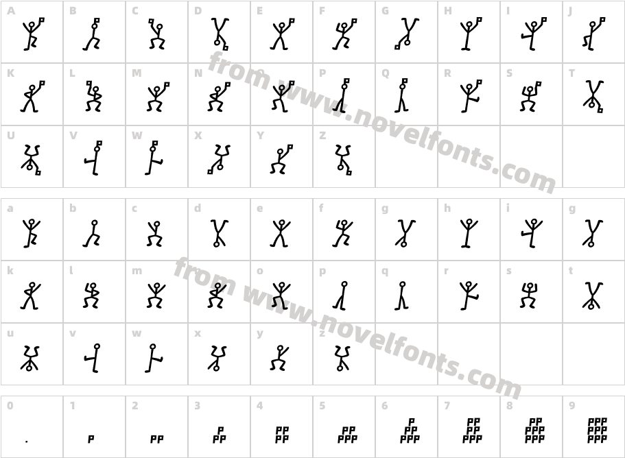 GL-DancingMenCharacter Map