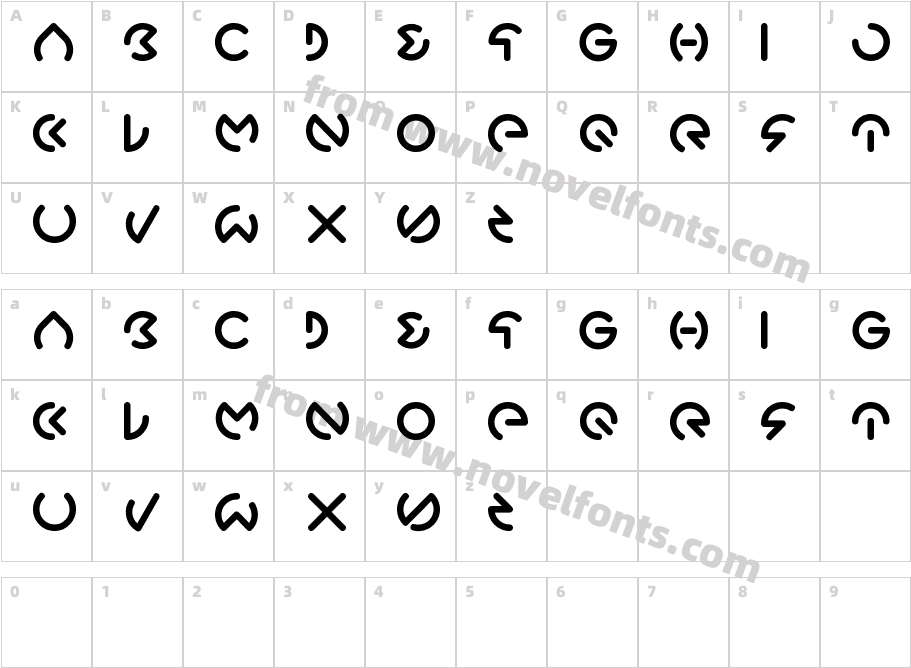 GabrieleCharacter Map