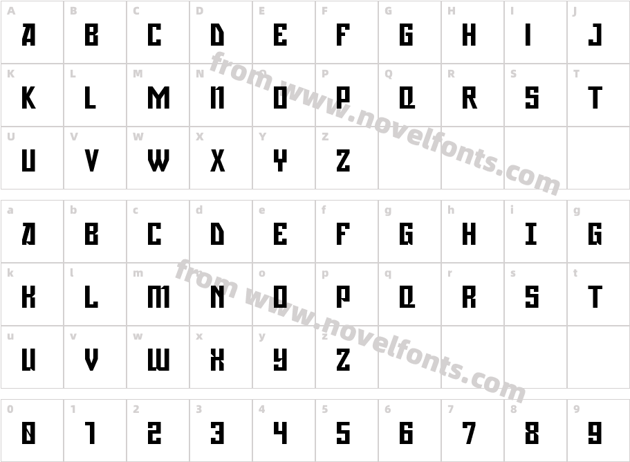 GagarinCharacter Map