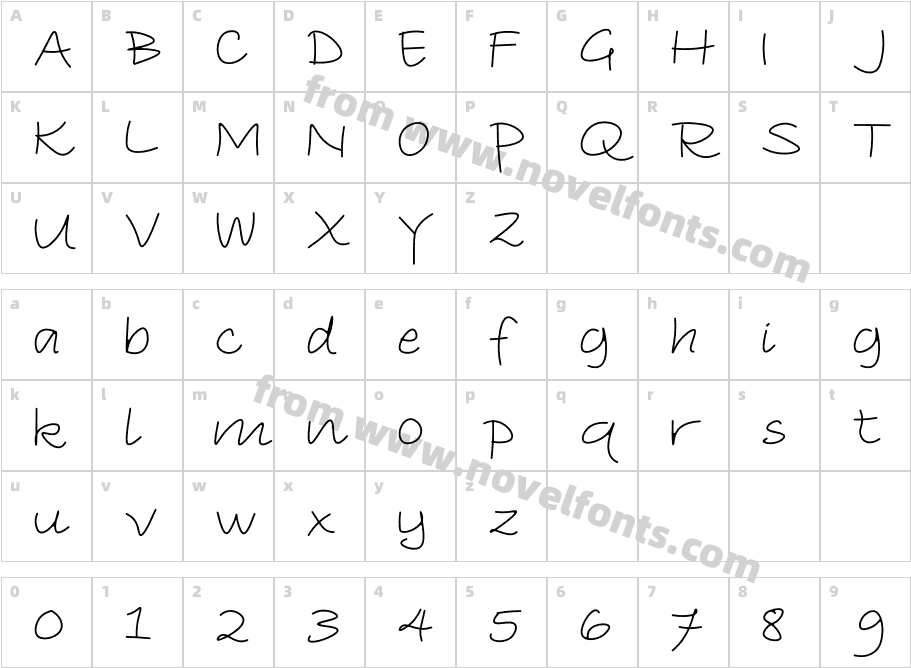 GagegoRegularCharacter Map