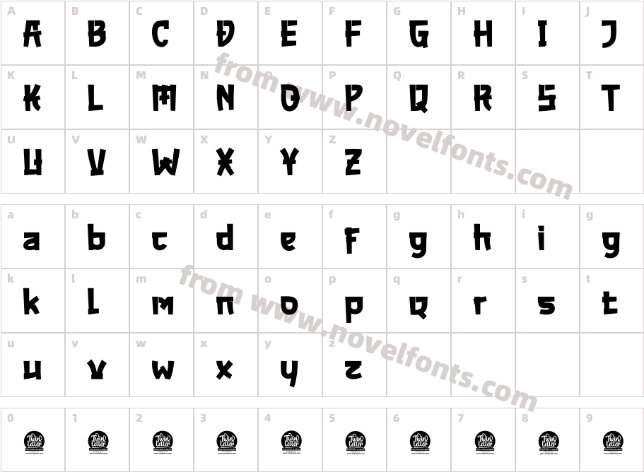 AKUMARU Personal UseCharacter Map