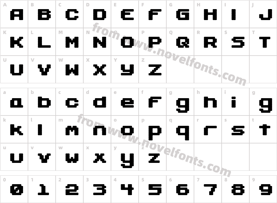 Gaposis Solid BRKCharacter Map