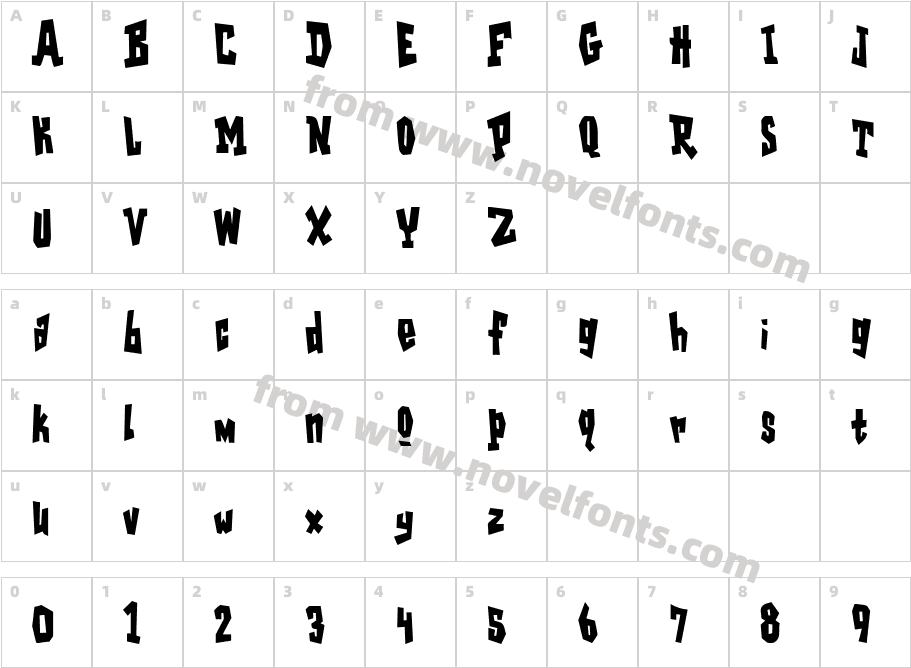 GarageShockCondensedHeavySWFTECharacter Map