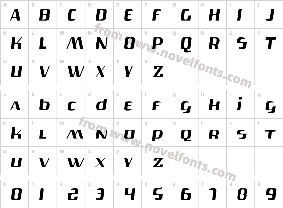 Gas-LiteCharacter Map