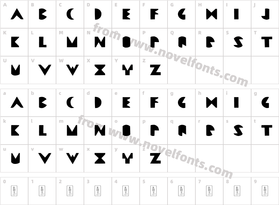 Gayacos Primaria BastardaCharacter Map