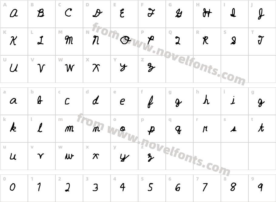 Geelyn___FontSpace_Character Map