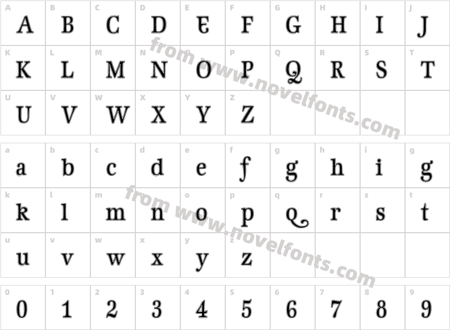 GeistInlineCharacter Map