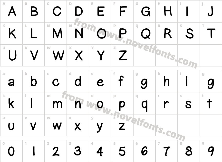 GelPenUprightCharacter Map