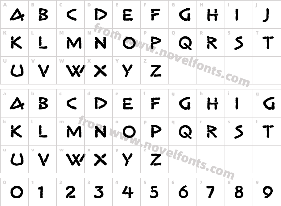 Gema ITC StdCharacter Map