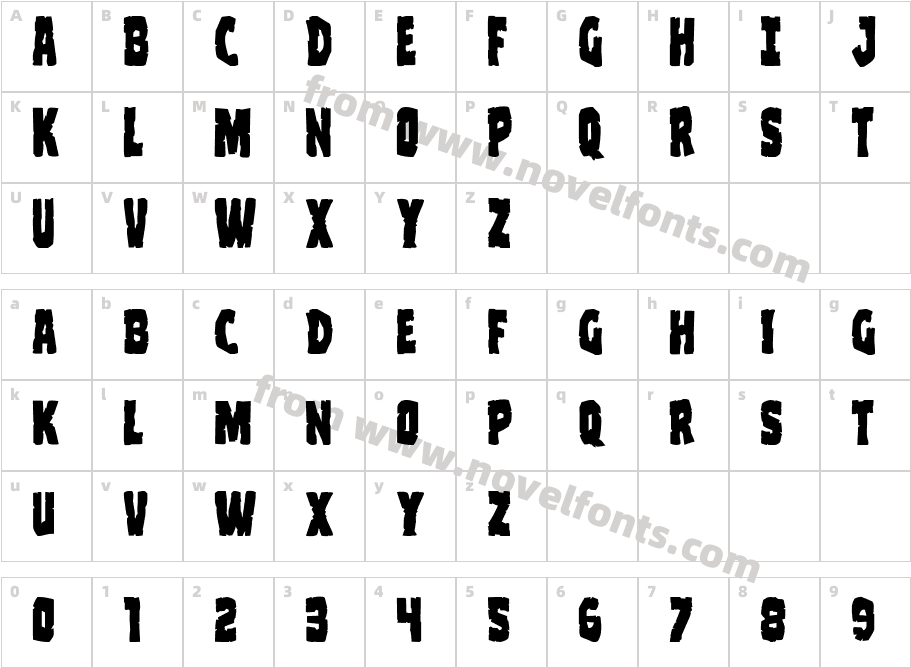 Clubber Lang ExpandedCharacter Map