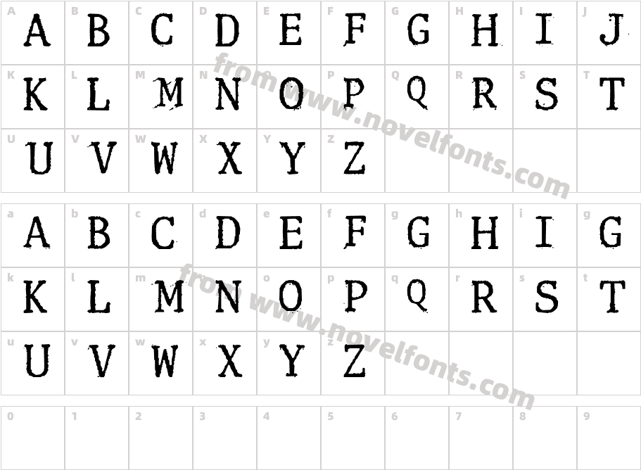 ClunkCharacter Map