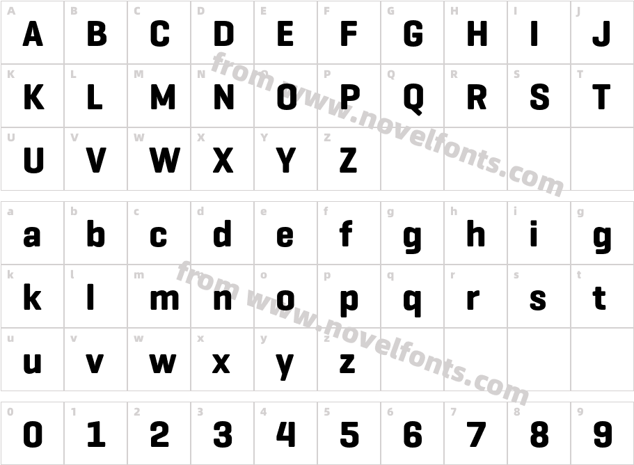 Geogrotesque-BoldCharacter Map