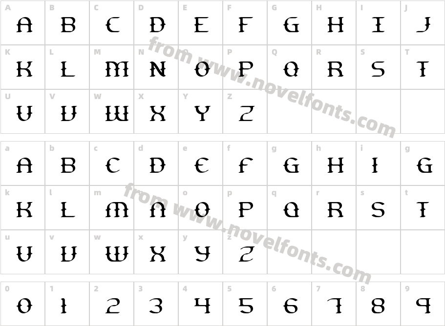 Gesture Thin BRKCharacter Map