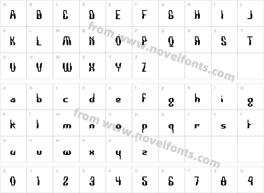 CoaxialCharacter Map