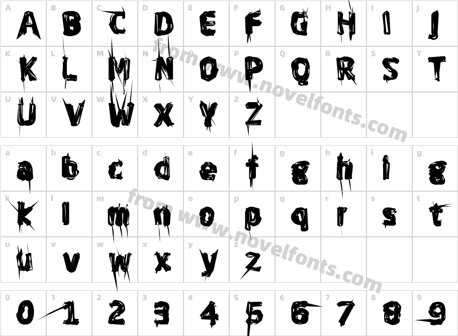 Ghost EverywhereCharacter Map