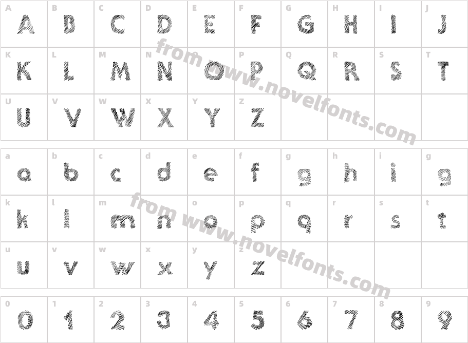 Ghotic SketchCharacter Map