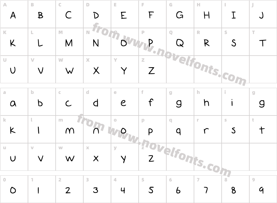 GiantsTeeth MediumCharacter Map