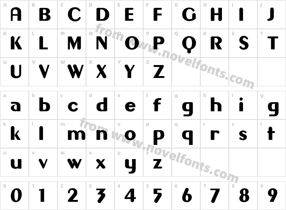 GilgongoCharacter Map