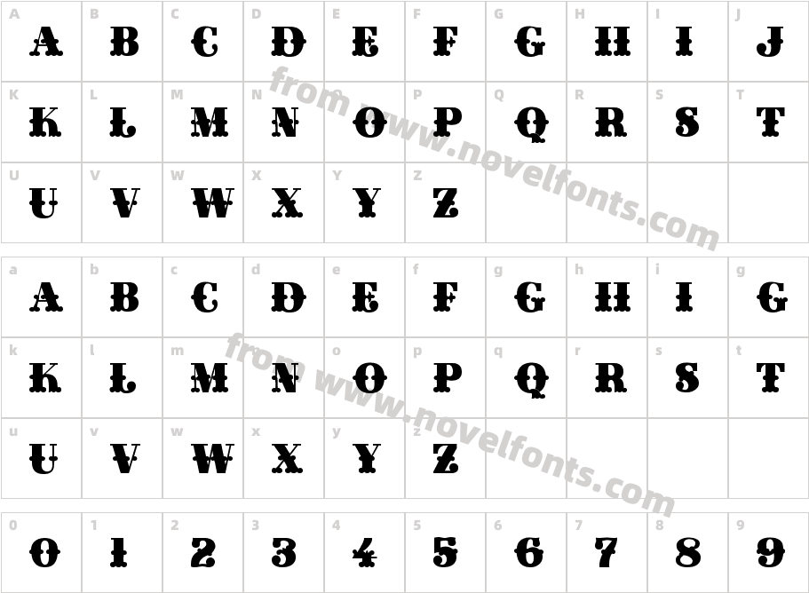 Gille Classsic FillCharacter Map