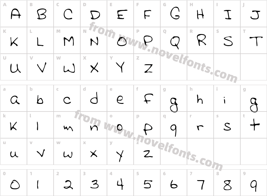 GinnysHand-PlainCharacter Map