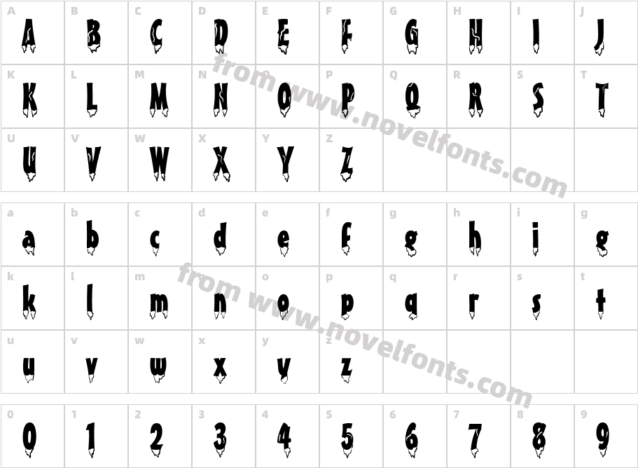 Givre NormalCharacter Map