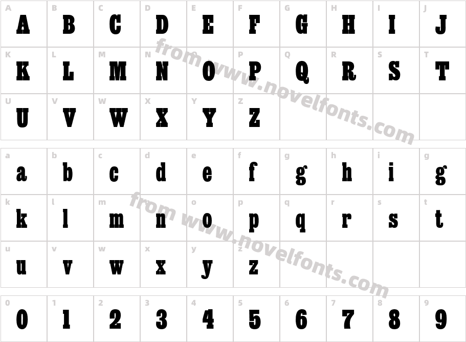 Giza-OneOneCharacter Map