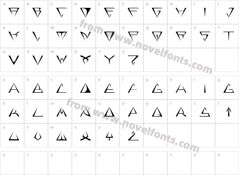 GlOrYCharacter Map