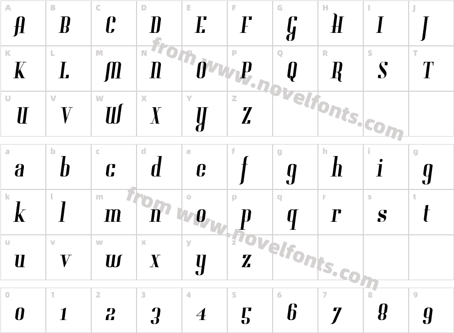 GladifilthefteCharacter Map