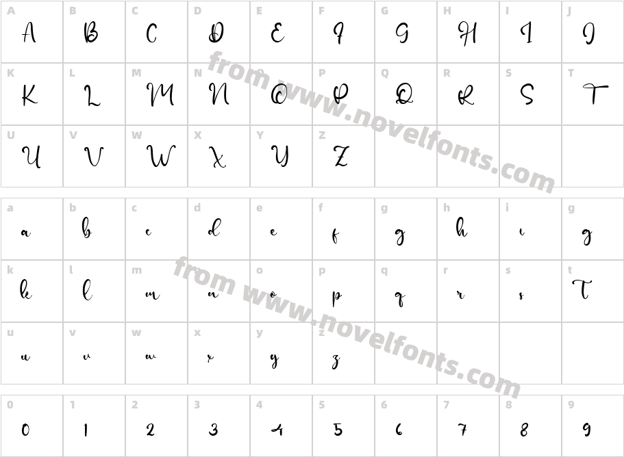 GlassyCharacter Map