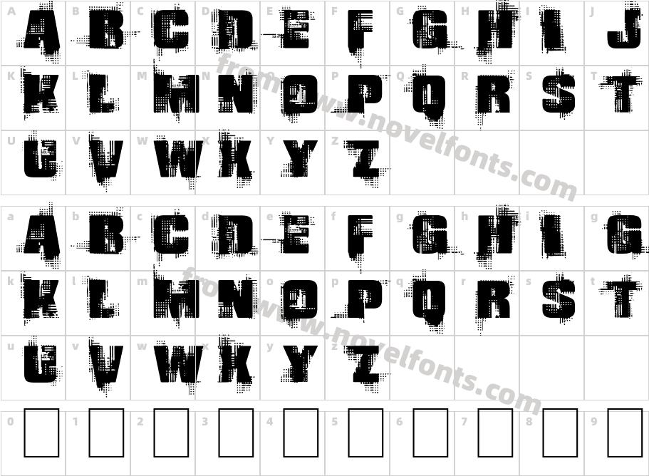 GlingCharacter Map