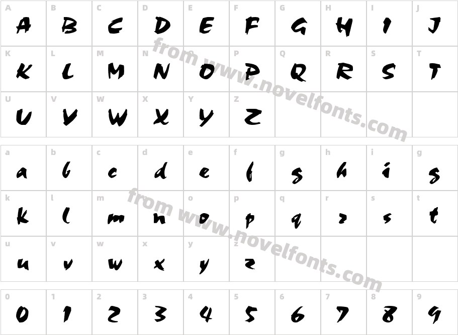 Cocoa Wide NormalCharacter Map