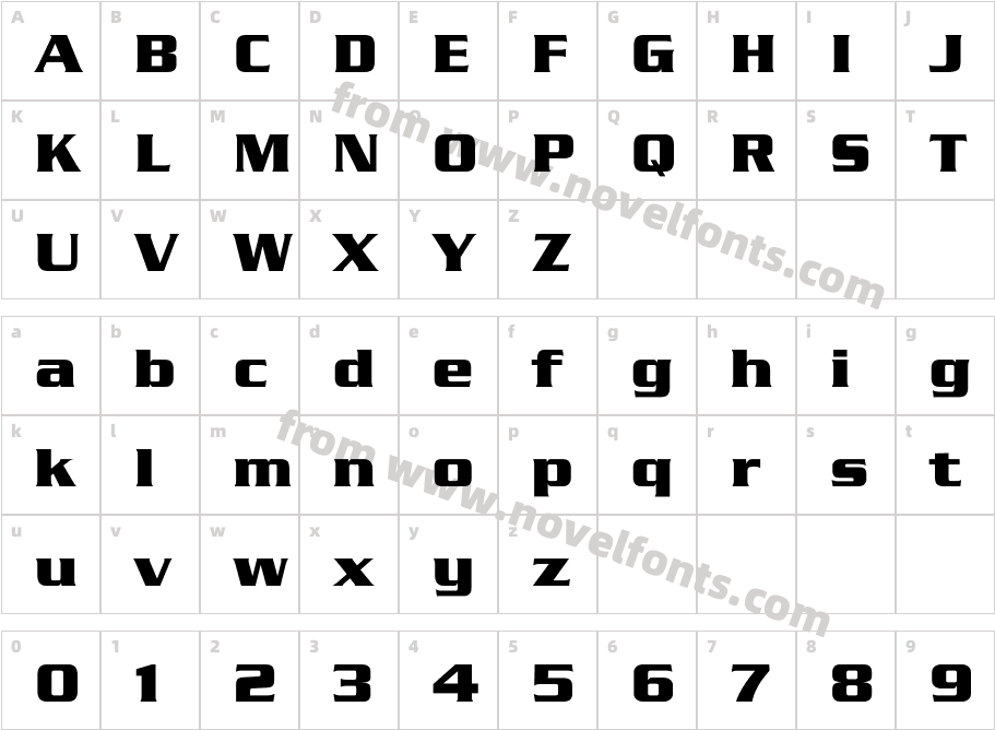 Glopentine-Bold-BoldCharacter Map