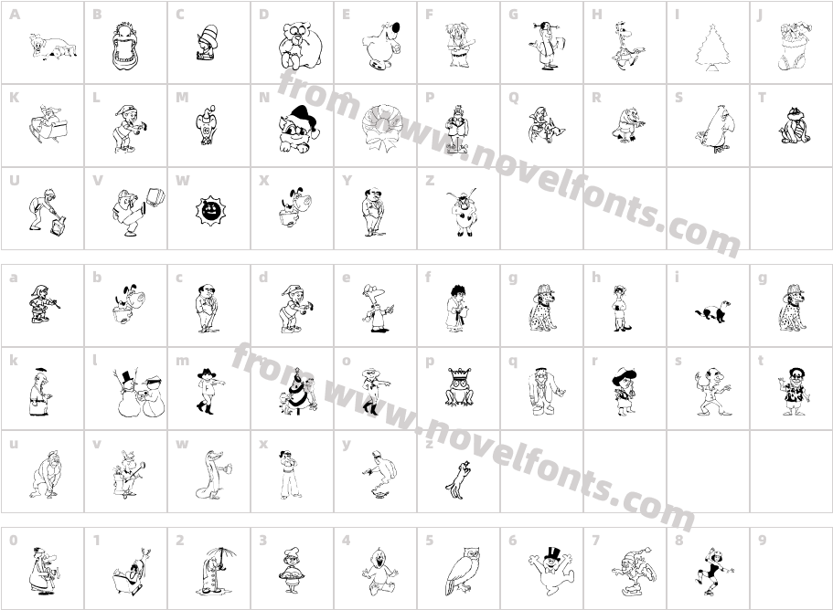 GlyphDigestCharacter Map