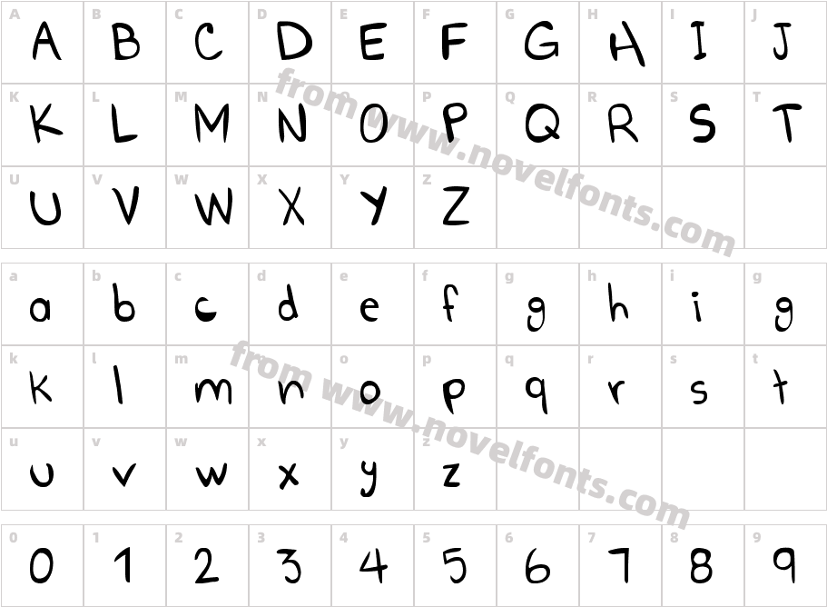 Go Boom!Character Map