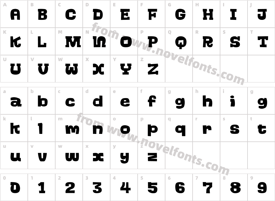 Go-Go-GoCharacter Map